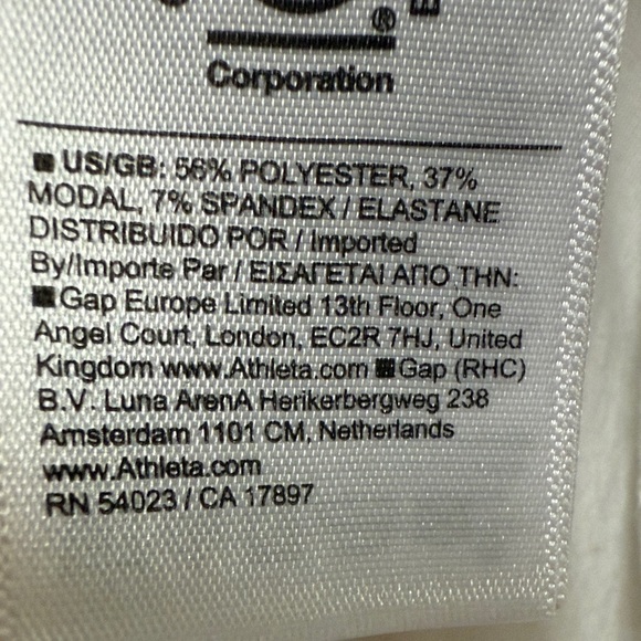 ATHLETA White With Ease Short Sleeve Tee Size Medium - Picture 8 of 10